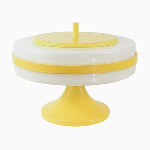 Lámpara de mesa Pop Art en amarillo y blanco de Stilux Milano