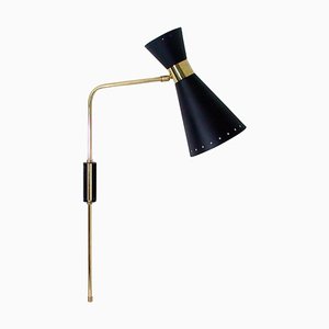 Mid-Century French Diabolo Articulating Wall Lamp Sconce, 1950s