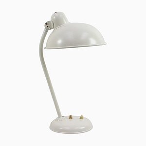 Mid-Century German Industrial Work Cream Table Lamp from Helo, 1950s