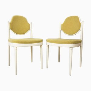 Wood and Velvet Chairs by Hanno Von Gustedt, 1960s, Set of 2