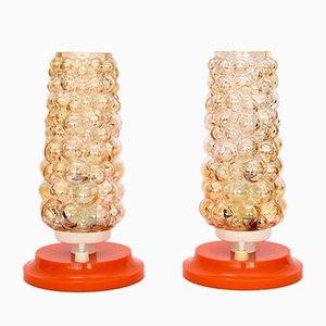 Helena Tynell Style Bubble Glass Table Lamps, Set of 2