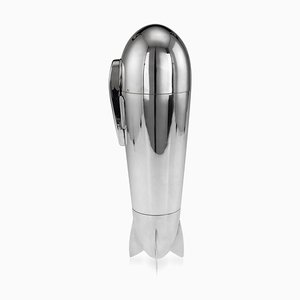 20th Century Art Deco Silver Plated Zeppelin Cocktail Shaker, 1930s