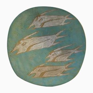 Scodella Surreal in ceramica di Gorka Livia, anni '50