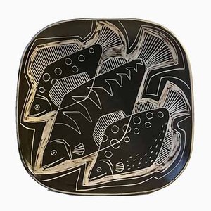 Bol Milieu de Table Moderniste en Céramique par Eva & Johannes Andersen, Danemark, 1960s