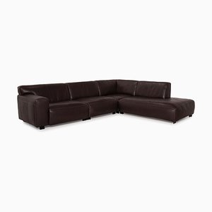 Brown Leather Sofa from Furninova