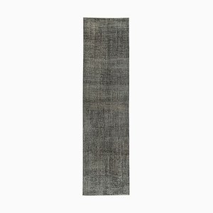 Tapis de Couloir Noir Surteinté