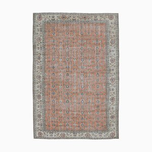 Turkish Vintage Oushak Handmade Wool Carpet