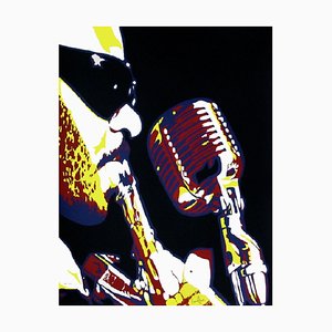 Roland Kirk Au Micro par Bernard Rancillac