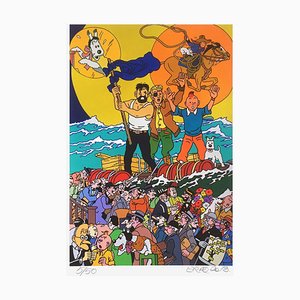Trois Full Lunes pour Tintin par Gudmundur Erro