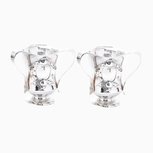 Secchielli da vino Arts & Crafts in argento, XX secolo, set di 2