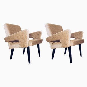 Set of Czechoslovakian Mid-Century Modern Armchairs from Jitona
