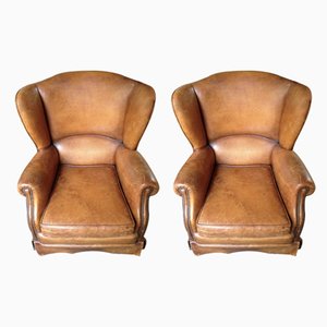 Club Chairs, 1940s, Set of 2