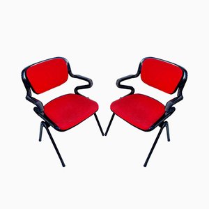 Italienische Vertebra System Stühle von Emilio Ambasz und Giancarlo Piretti für OpenArk / Anonima Castelli, 1970er, 2er Set