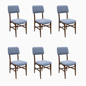 Italian Teak Dining Chairs by Edmondo Palutari for Dassi, 1950s, Set of 6