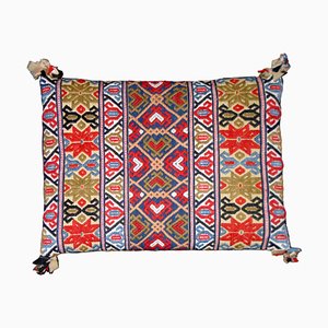 Coussin Röllakan Akdyna Tissé Main, Suède, 19ème Siècle