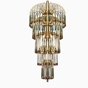 Lampe aus Muranoglas in Tropfenform von 18 Leuchten auf 5 Piani Leuchten aus Murano Glas von Smeraldo e Ambra