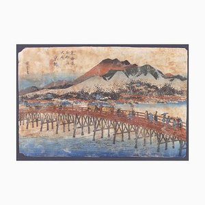 Utagawa Hiroshige, Keishi (Kyoto), Xilografía, 1833