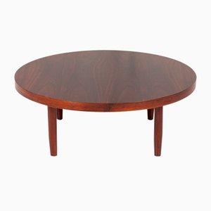 Table Basse Ronde Mid-Century en Palissandre, Danemark