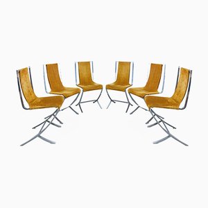Stühle von Pierre Cardin für Maison Jansen, Frankreich, 1970er, 6er Set