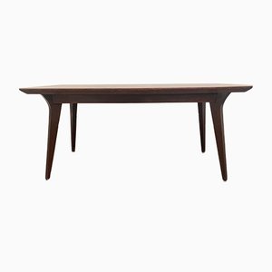 Mesa italiana Mid-Century gruesa de teca