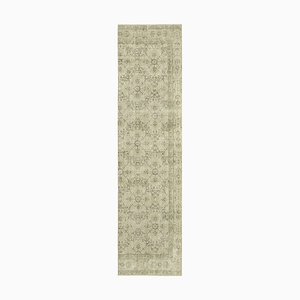 Beige Overdyed Runner Rug