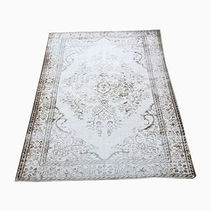 Tapis Oushak Vintage Fait Main en Laine, Turquie