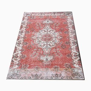 Tapis Oushak Vintage Fait Main en Laine, Turquie