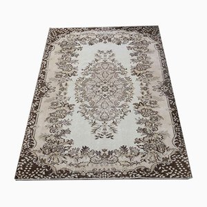 Tapis Oushak Vintage Fait Main en Laine, Turquie