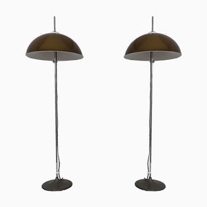 Verstellbare Metall und Kunststoff Stehlampen von Gepo, 1960er, 2er Set