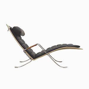 Chaise longue Grasshopper di Preben Fabricius & Jorgen Kastholm per Kill International, anni '60