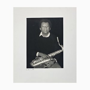Portrait Photo of Anthony Braxton by Rolf Hans, France, 1989