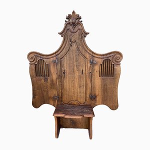 Vintage French Church Chair