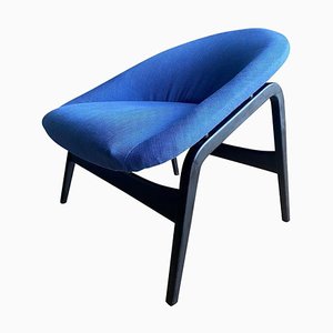 Fauteuil Modèle Columbus Bleu par Hartmut Lohmeyer pour Artifort, 1950s