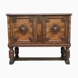 Catalan Spanish Buffet with Mirror Crest, 1800s