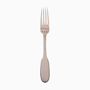 Number 14 Dinner Fork in Hammered Silver by Evald Nielsen, 1920s