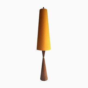 Danish Diabolo Floor Lamp with Upholstered Lampshade, 1960s