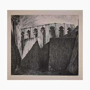 Liviera di Lino Bianchi, Lalibela, Biet Gabriel, Etching, 1941