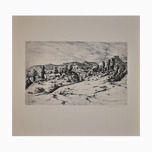 Lino Bianchi Barriviera, Lalibela, Biet Gabriel, Etching, 1942