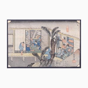 Utagawa Hiroshige, Akasaka, Holzschnitt, 1831