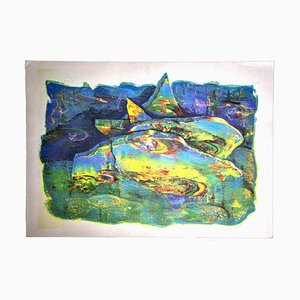Cutolo, Abstract Landscape, Lithograph, Late 20th Century