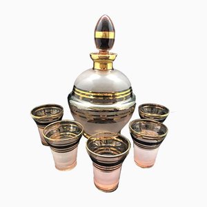 Decanter and Liquor Glasses from Ruppel Boom, Set of 6