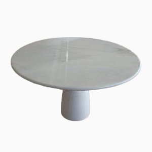 Mesa de comedor Calacatta en blanco de mármol de Peter Draenert para Draenert, años 70