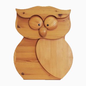 Sculpture sur Bois Hibou, 1980s