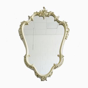 Florentiner Spiegel im Barockstil in Weiß & Grün