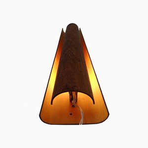 Dänische Teak Wandlampe, 1950er