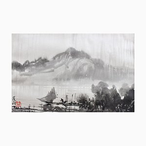 Pluie à Formosa sur la rivière Tamsui, Ran In-Ting, 1956-59