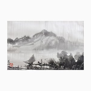 Raining in Formosa on the Tamsui River, Ran In-Ting, 1956-59