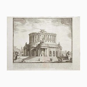 Michelangelo Specchi, Roman Theater, Etching, Mid-18th Century