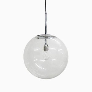 Vintage Glass Ball Lamp from Glashütte Limburg