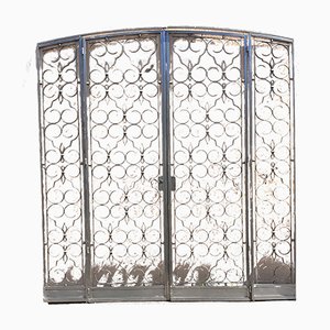 Wrought Iron Double Door by Charles Piguet, Early 1900s